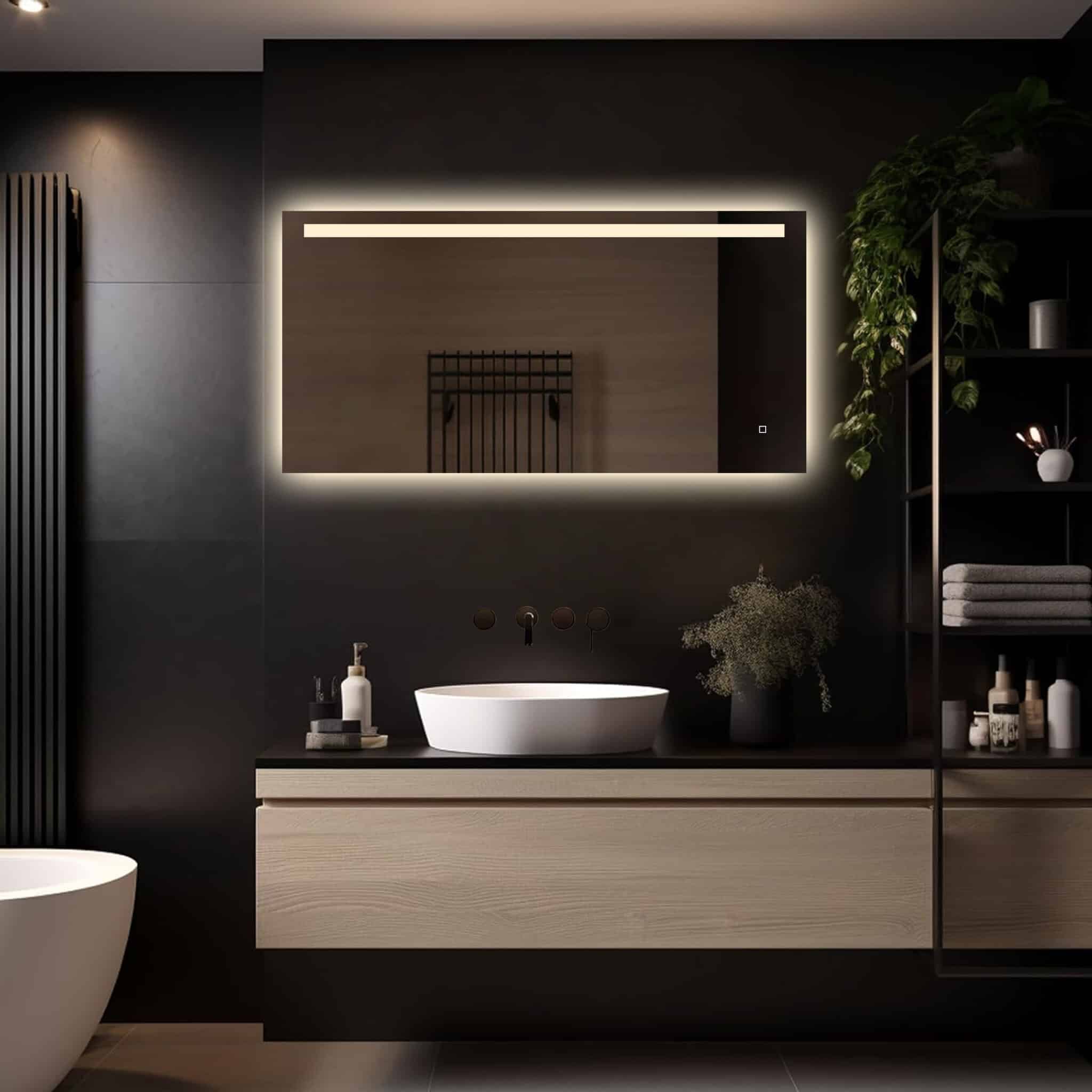 Badkamerspiegel Ambi LED 120×60