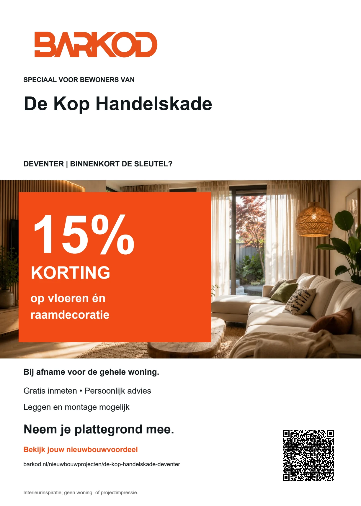 Nieuwbouwflyer De Kop Handelskade in Deventer