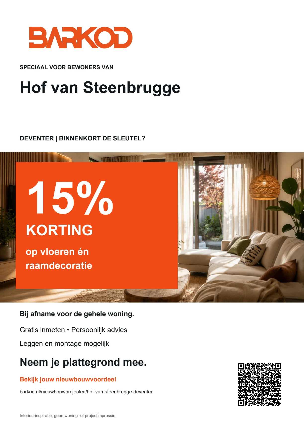Nieuwbouwflyer Hof van Steenbrugge in Deventer