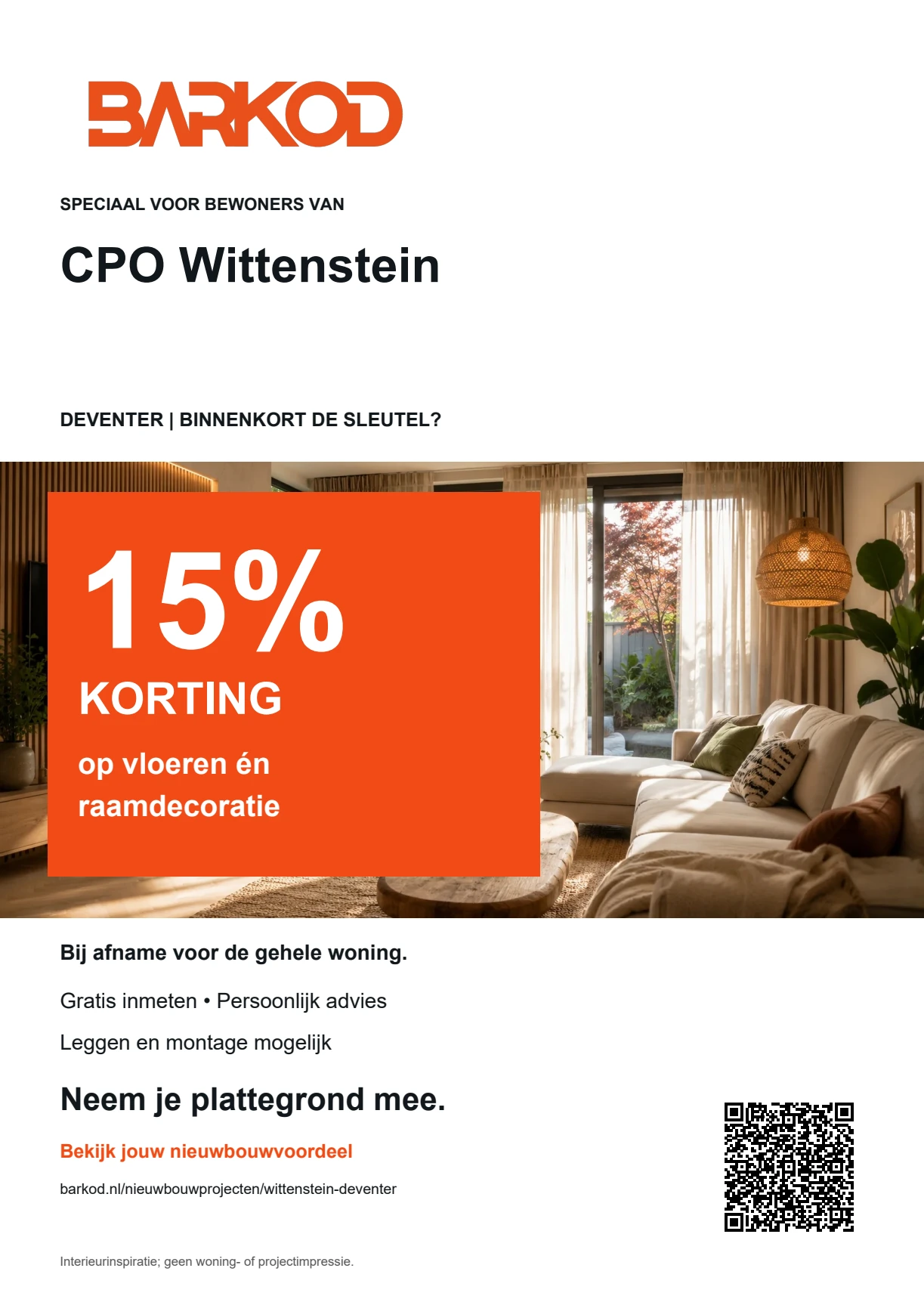 Nieuwbouwflyer CPO Wittenstein in Deventer