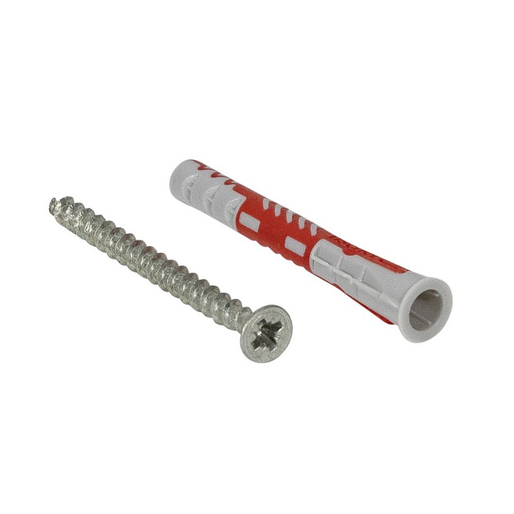 BARKOD Select XL plug + schroef (wandmontage in steen of beton)