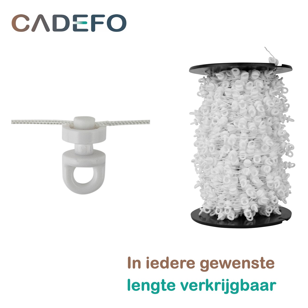 BARKOD Select CADEFO Waverunnerkoord 8 cm – Wit