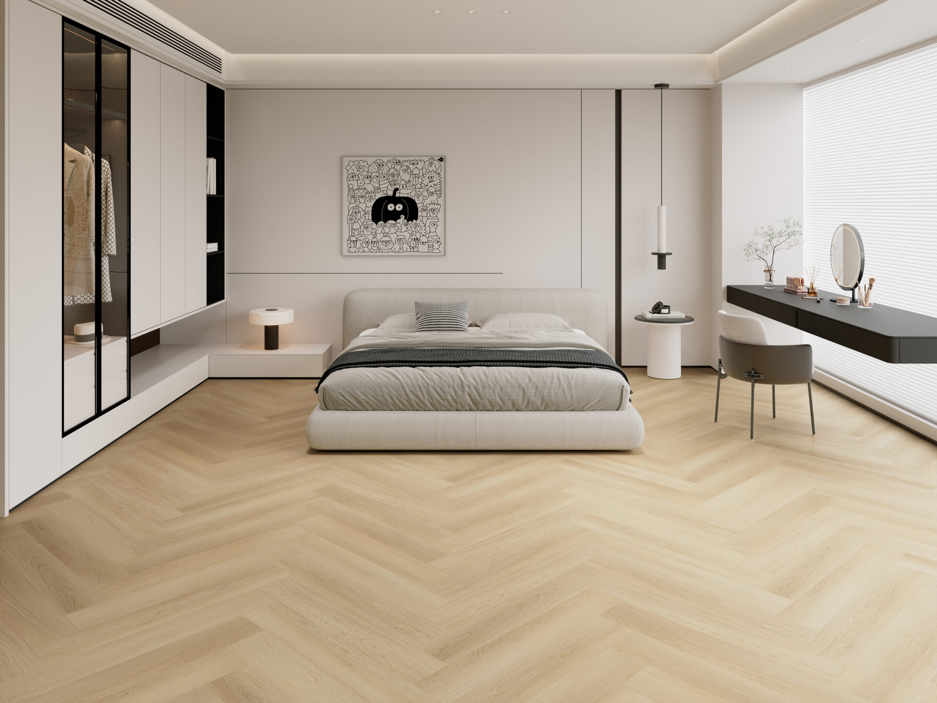 Maison Royale Collection Plak PVC Visgraat XL Light Oak