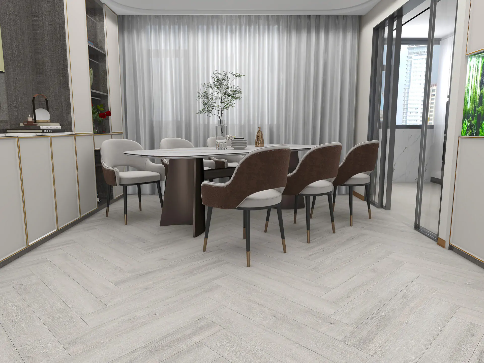 Maison Royale Collection Plak PVC Visgraat XL Luxor