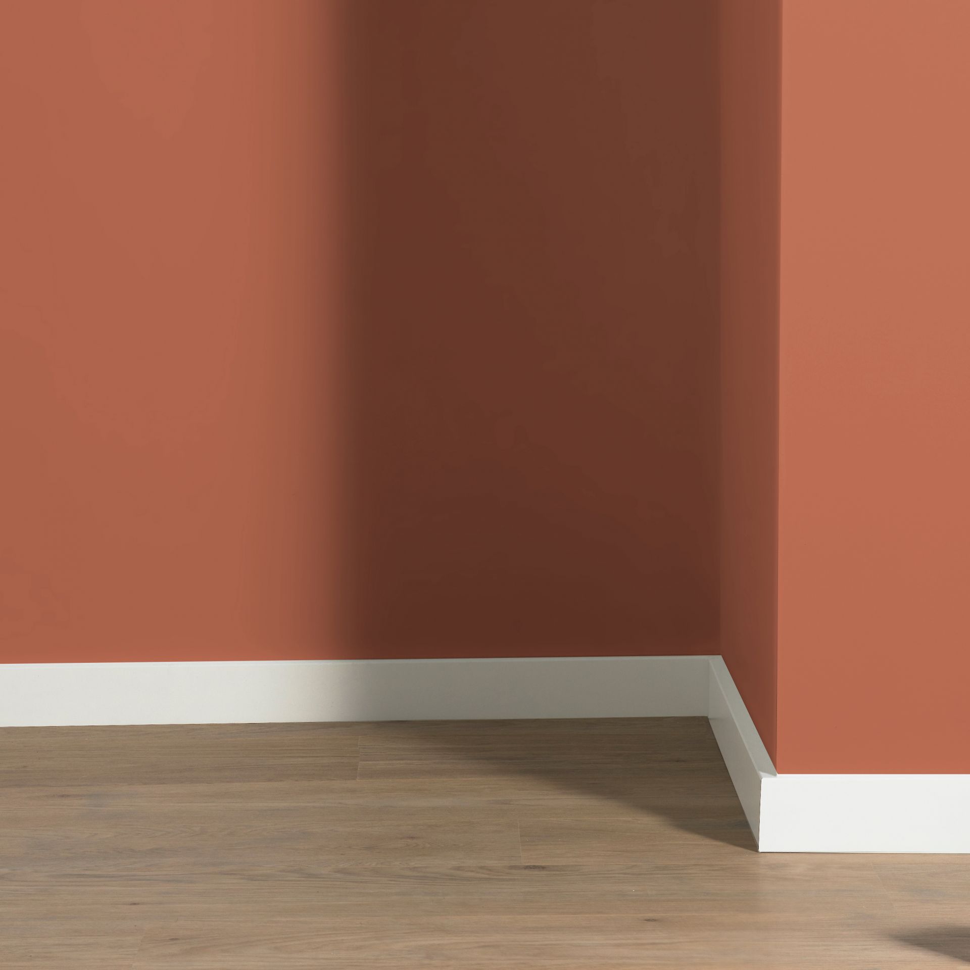 MDF Moderne Plint 55x12 RAL 9016 Verkeerswit 15973