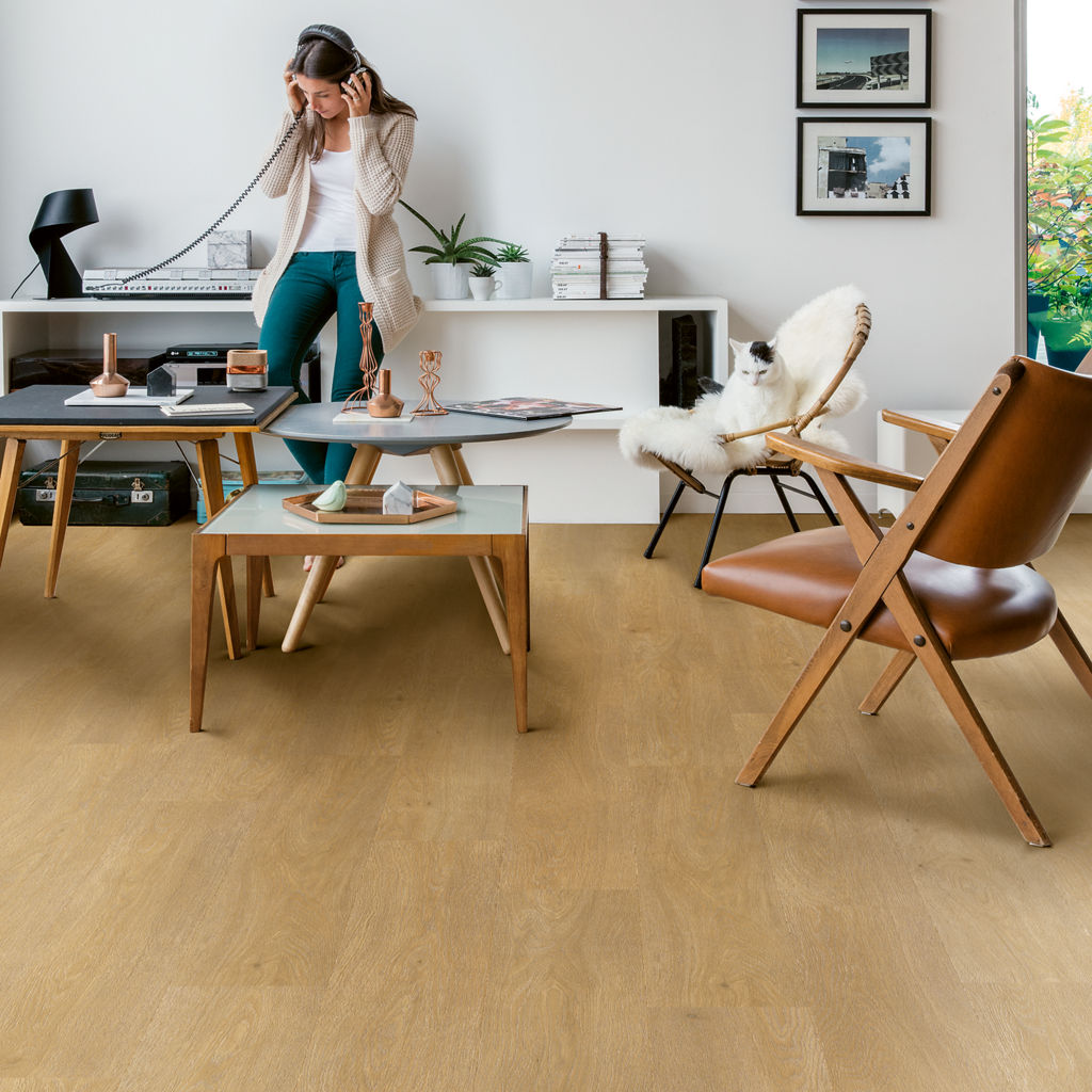 Satijn eik medium naturel
